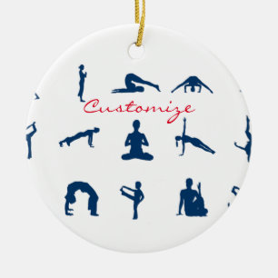 Décoration En Céramique Silhouette Yoga Possède Thunder_Cove
