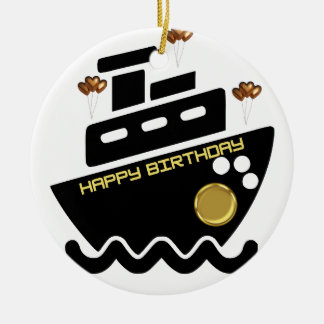 Décoration En Céramique simmi mode noir et blanc dorado seul navire