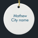 Décoration En Céramique simple lettre initiale monogramme ajouter votre no<br><div class="desc">conception</div>