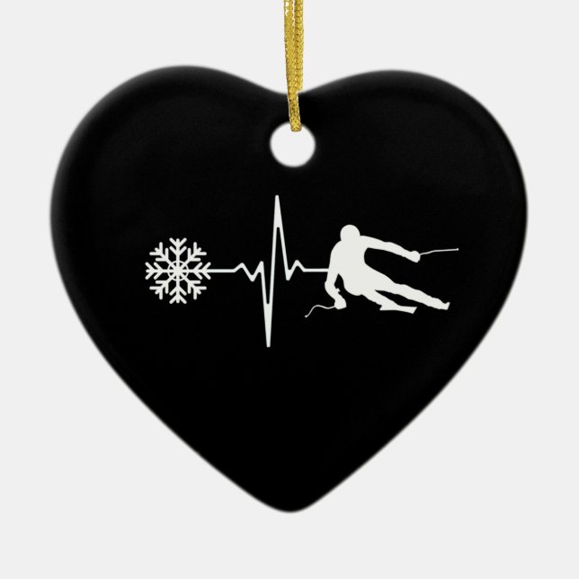 Décoration En Céramique Ski (Devant)