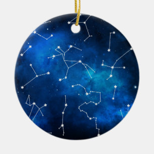 Décoration En Céramique Sky Map Constellation Astronomy Lover