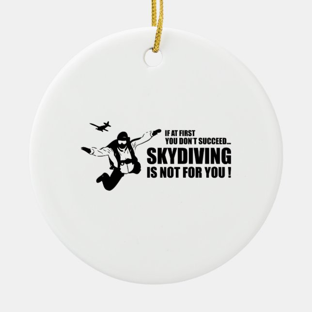 Décoration En Céramique Skydive n'est pas pour vous (Devant)
