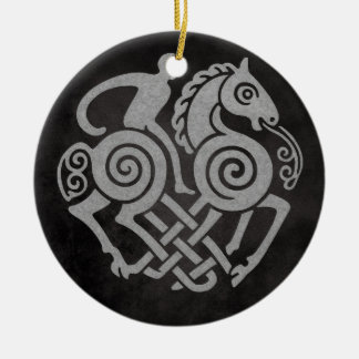 Décoration En Céramique Sleipnir et Odin Symbole Mythologie Nordique Desig