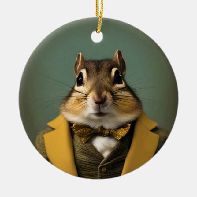 Décoration En Céramique Smart Chipmunk (Devant)