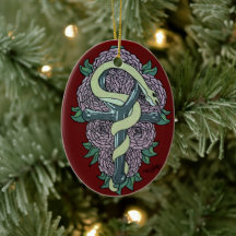 Snake enveloppé autour du tatouage de cheville par