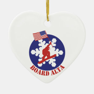 Décoration En Céramique Snowboard Alta