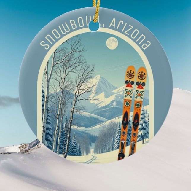 Décoration En Céramique Snowbowl Arizona ski souvenir  (Créateur téléchargé)