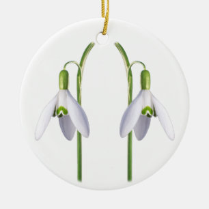 Décoration En Céramique Snowdrop.