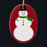 Décoration En Céramique Snowman<br><div class="desc">Ajoutez du texte dans son corps pour créer un joli cadeau personnalisé ! Si vous souhaitez des changements de couleur,  envoyez-moi un email !</div>