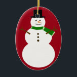 Décoration En Céramique Snowman<br><div class="desc">Ajoutez du texte dans son corps pour créer un joli cadeau personnalisé ! Si vous souhaitez des changements de couleur,  envoyez-moi un email !</div>