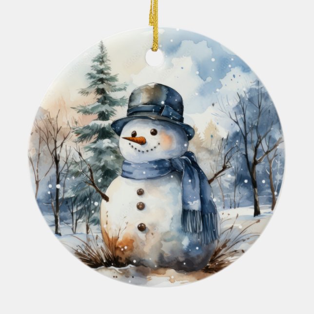 Décoration En Céramique Snowman (Dos)