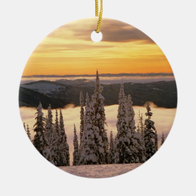 Décoration En Céramique Snowy Alpine (Devant)