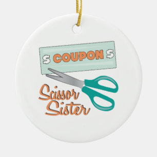 Décoration En Céramique Soeur de ciseaux