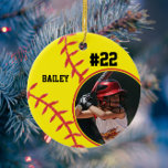 Décoration En Céramique Softball Nom Jersey Numéro photo<br><div class="desc">Ce design comprend un arrière - plan de softball avec espace pour un nom, un numéro et une photo. Cliquez sur le bouton personnaliser pour plus de flexibilité dans l'ajustement du texte ! Des variantes de cette conception ainsi que des produits de coordination sont disponibles dans notre boutique, zazzle.com/store/doodlelulu. Contactez-nous...</div>