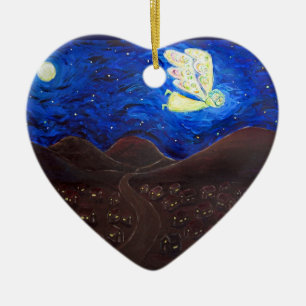 Décoration En Céramique Soin de l'Ange de l'Âme avec l'Ornement Cadeau d'A