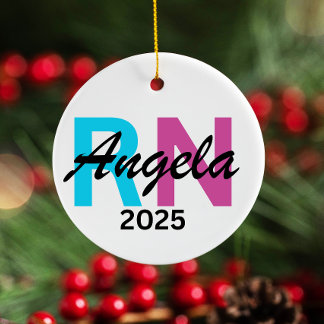 Décoration En Céramique Soins infirmiers personnalisés 2025, infirmière au