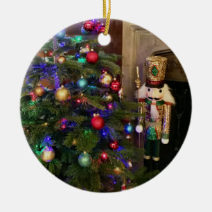 Décoration En Céramique Soldat et sapin de Noël