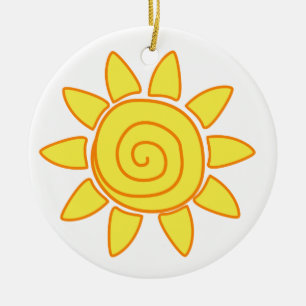 Décoration En Céramique Soleil