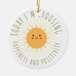 Décoration En Céramique Soleil souriant mignon 