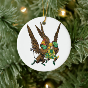 Décoration En Céramique Sorcier vintage de Oz, Dorothy, singes volants mal