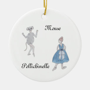 Décoration En Céramique Souris de Noisette/Ornement de Pollichinelle Keeps
