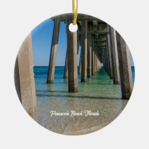 Décoration En Céramique Sous l'ornement de cercle de la jetée de la plage 