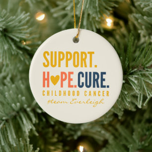 Décoration En Céramique soutien pour le cancer de l'enfant Organisation pe