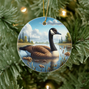 Décoration En Céramique Souvenir de la chouette du Canada
