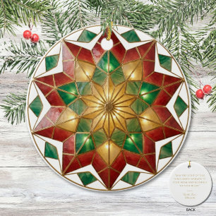 Décoration En Céramique Souvenir de Noël inspiré du Parol philippin 