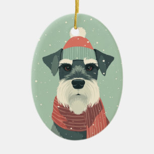 Décoration En Céramique Souvenir de vacances pour Schnauzer