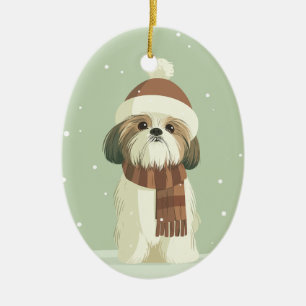 Décoration En Céramique Souvenir de vacances pour Shih Tzu