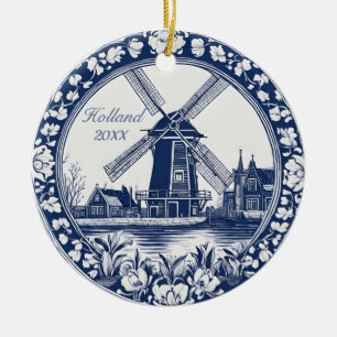 Décoration En Céramique Souvenir Holland Delft personnalisé