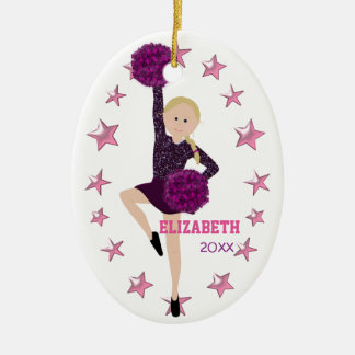 Décoration En Céramique Souvenir personnalisé par peloton blond de Pom de