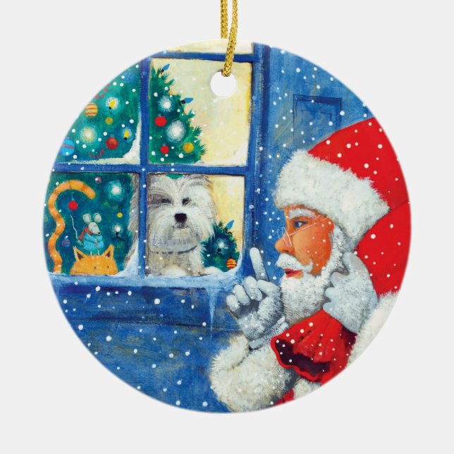 Décoration En Céramique Soyez tranquillité comme souris (Devant)