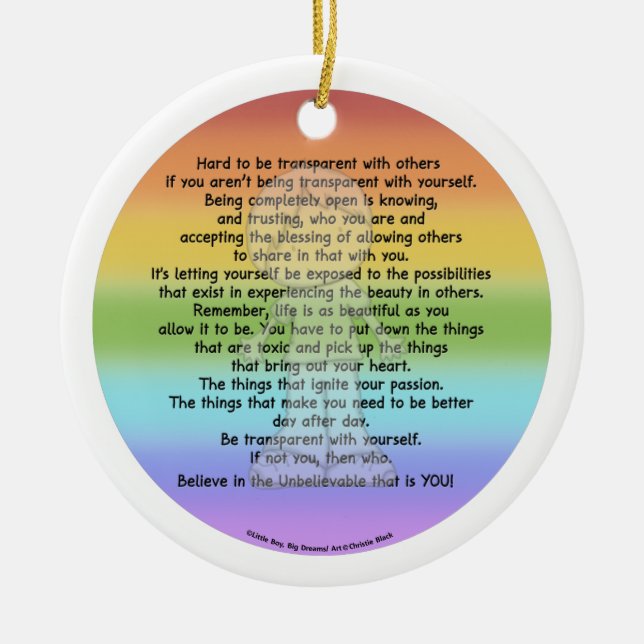 Décoration En Céramique Soyez transparent (Devant)