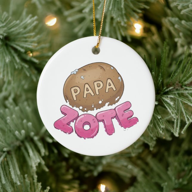 Décoration En Céramique Spanish Papa Zote Soap Ornament (Arbre)