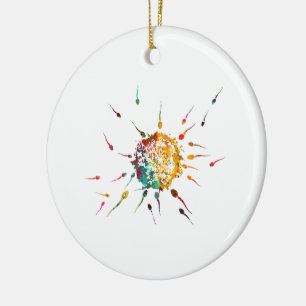 Décoration En Céramique Spermes et oeufs