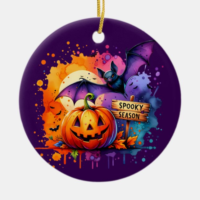 Décoration En Céramique Splash Halloween Épouvantable (Devant)