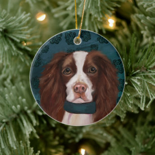 Décoration En Céramique Springer Spaniel anglais