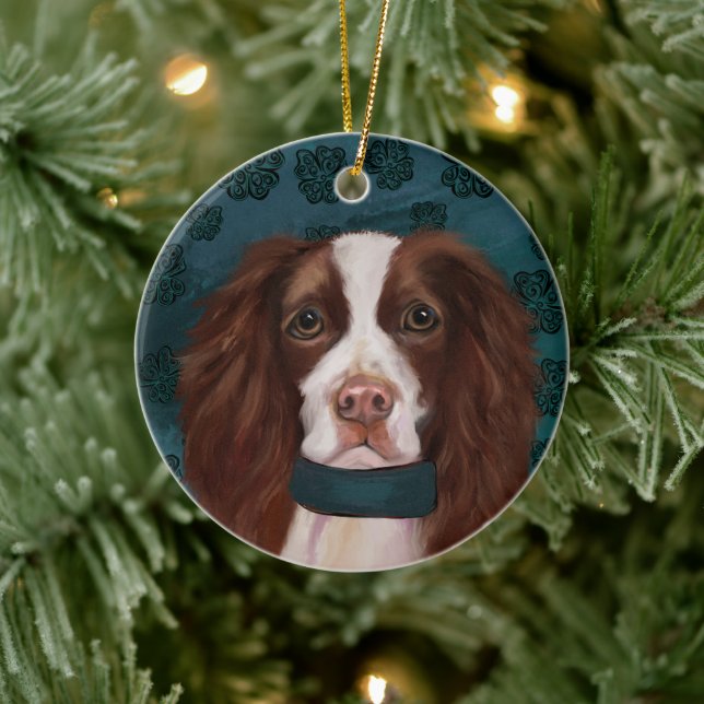 Décoration En Céramique Springer Spaniel anglais (Arbre)