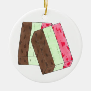 Décoration En Céramique Spumoni Italien Gelato Crème de glace Dessert Spum