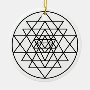 Décoration En Céramique Sri Yantra