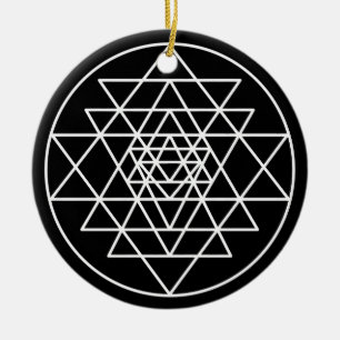 Décoration En Céramique Sri Yantra