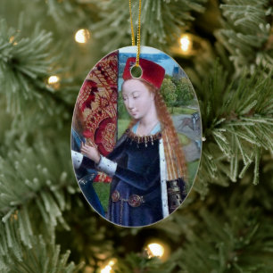 Décoration En Céramique St Barbara de Nicomedia (détail; M 070)