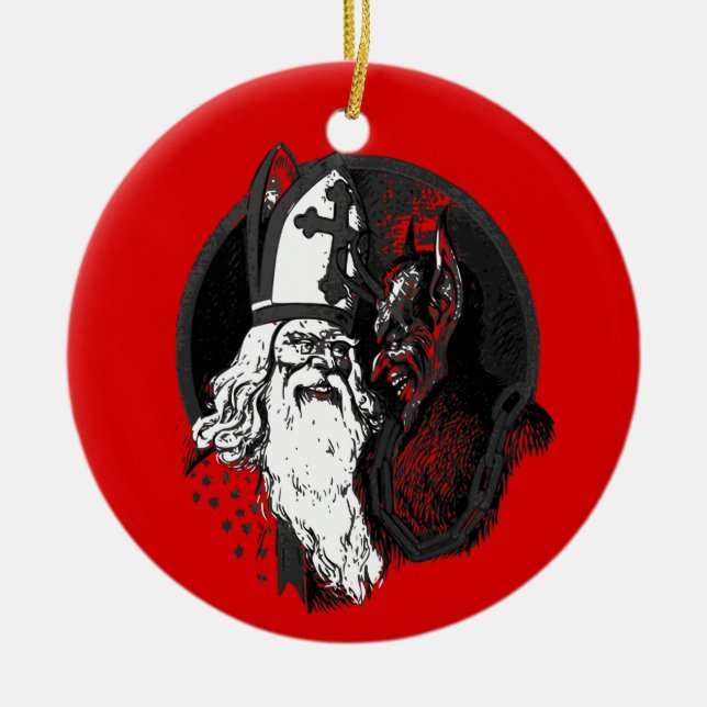 Décoration En Céramique st nick krampus (Devant)