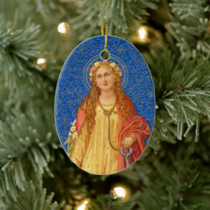 Décoration En Céramique St. Philomena avec Ancre (SNV 051)