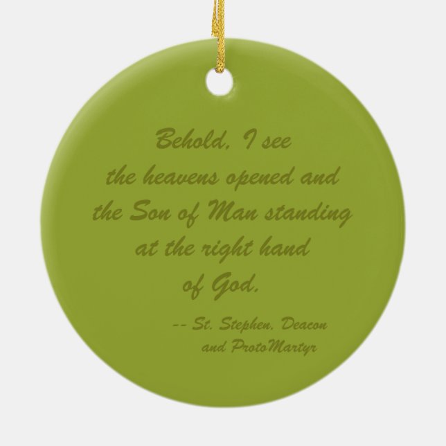 Décoration En Céramique St. Stephen le ProtoMartyr (SNV 26) (Dos)