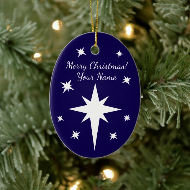 Décoration En Céramique Star of Bethlehem personalized Christmas ornament (Arbre)