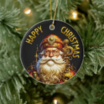 Décoration En Céramique Steampunk Christmas Père Noël<br><div class="desc">Fun steampunk Père Noël pour Noël.</div>