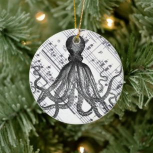 Décoration En Céramique steampunk rustique nautique moderne poulpe vintage